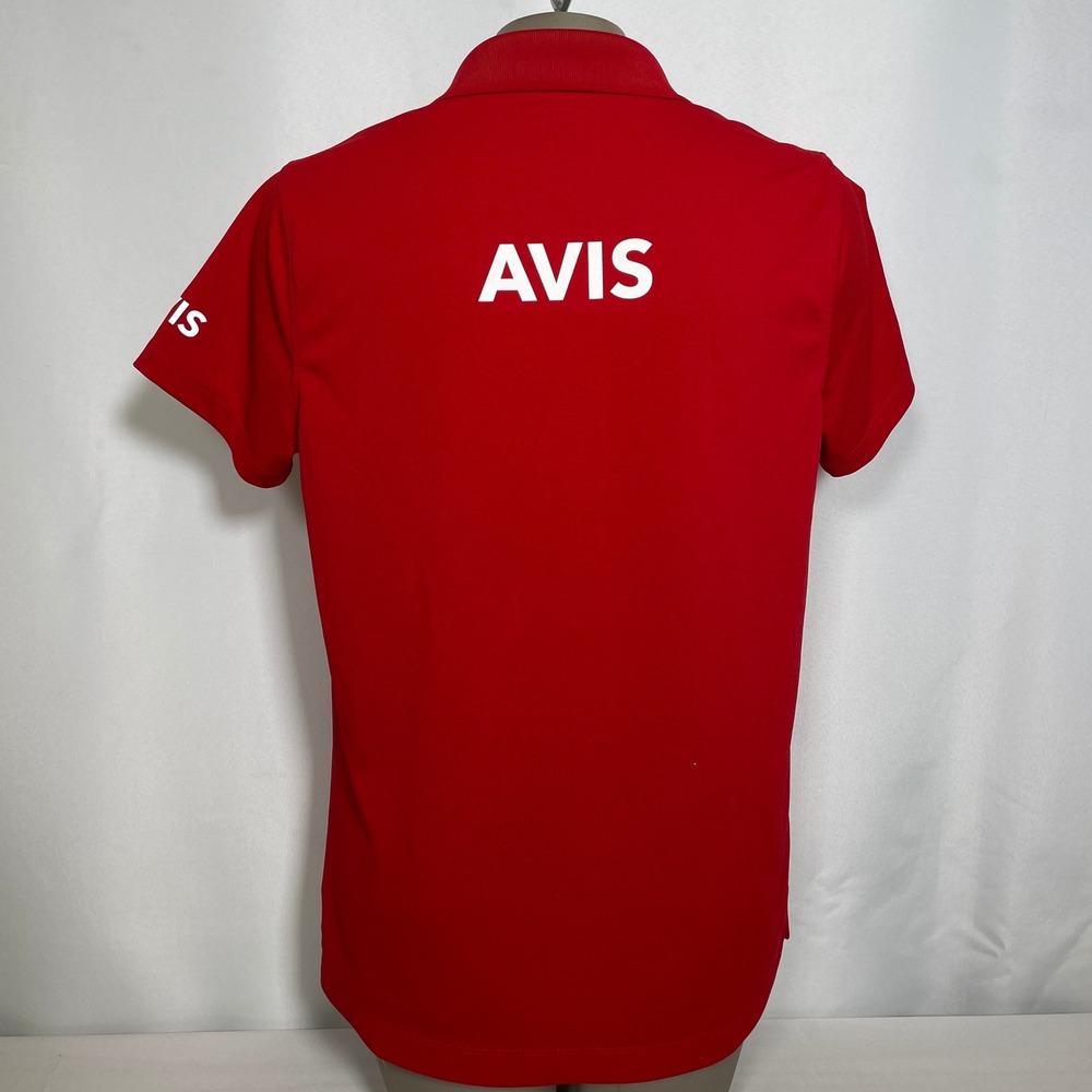 Avis Employee Uniform Lands End Outfitters Red Polo Shirt Women's MEDIUM